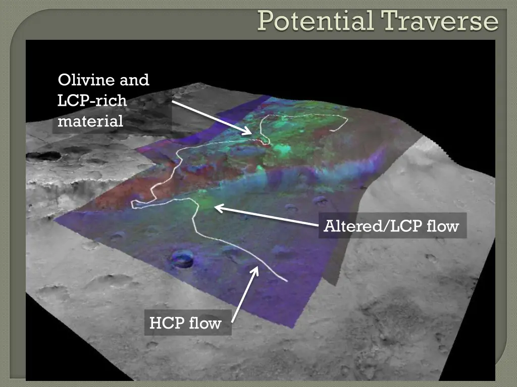 olivine and lcp rich material