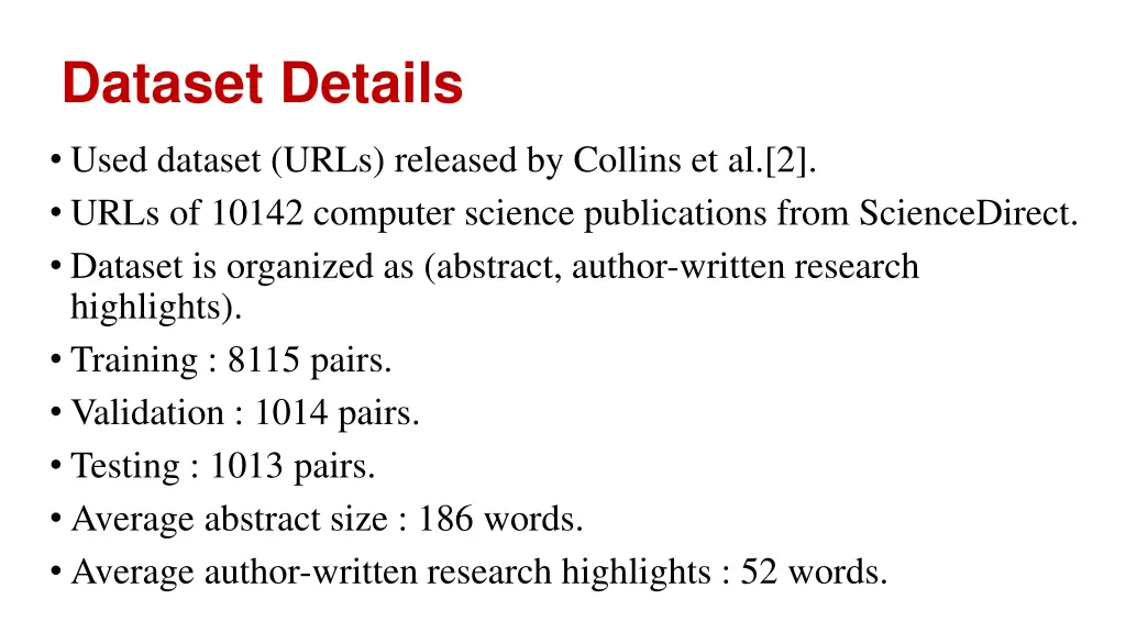 dataset details