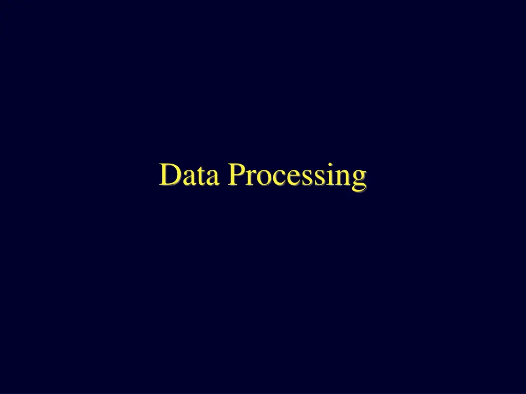 data processing