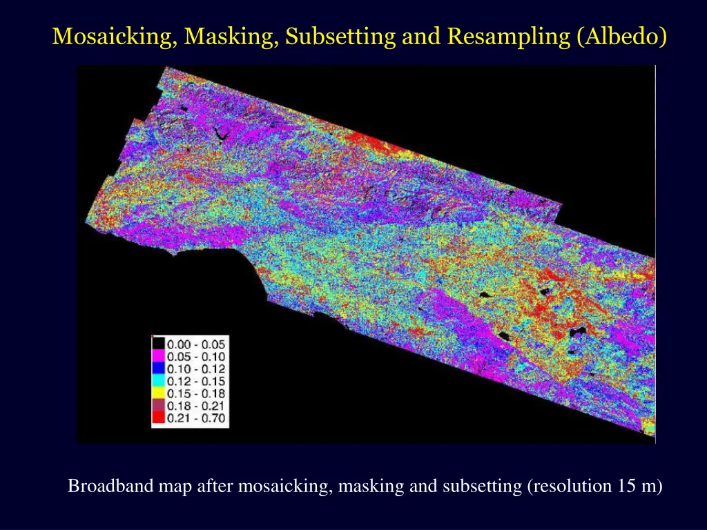 mosaicking masking subsetting and resampling