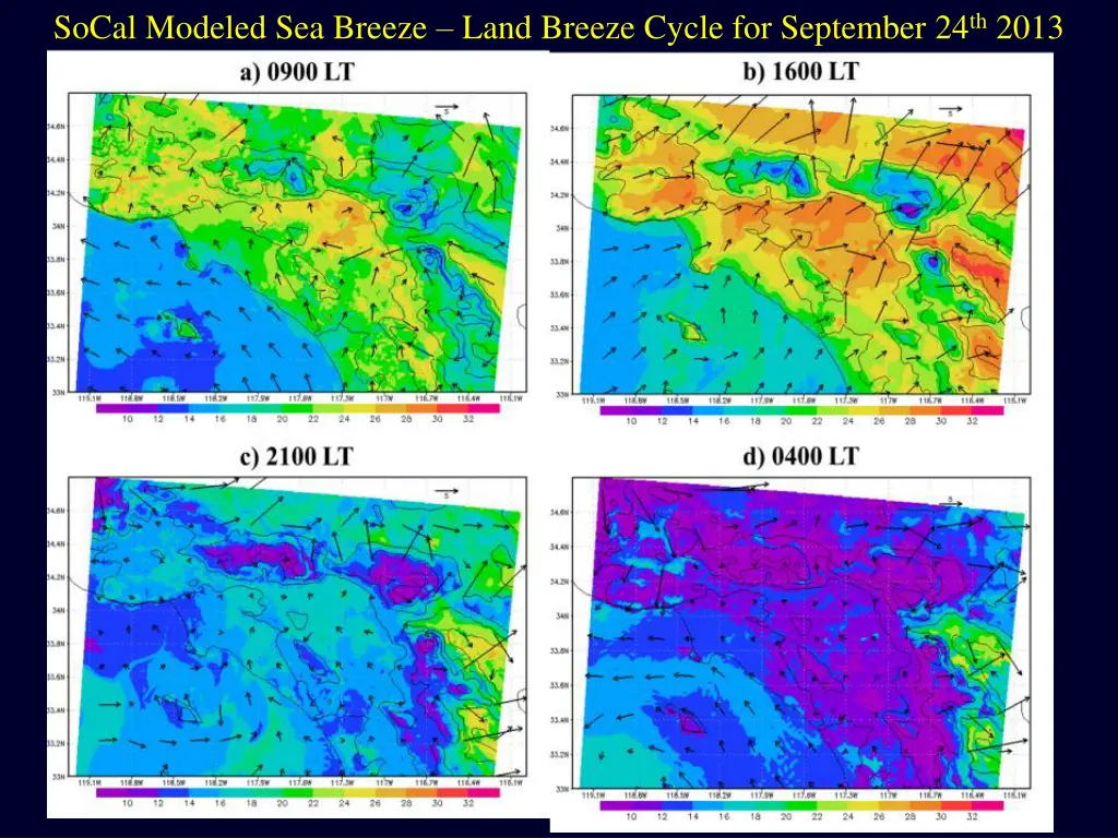 socal modeled sea breeze land breeze cycle