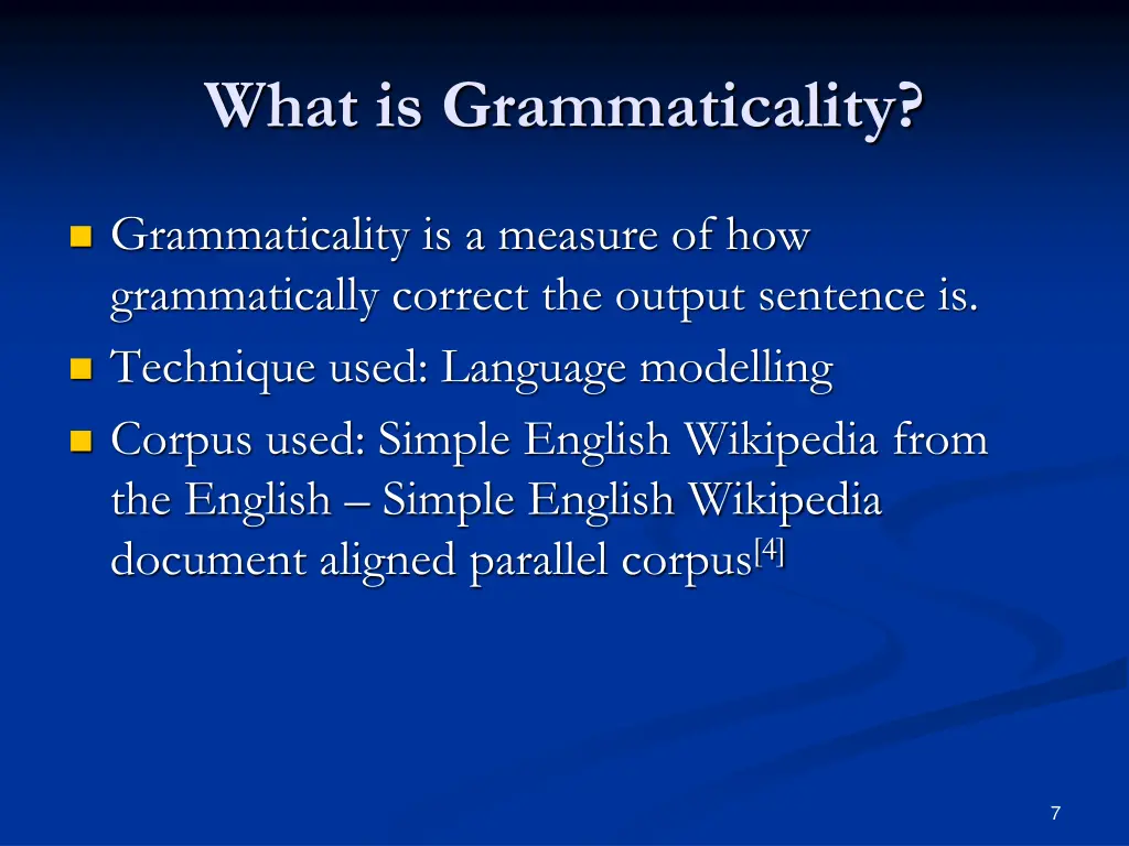 what is grammaticality