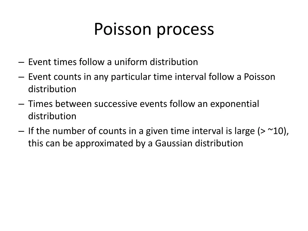 poisson process