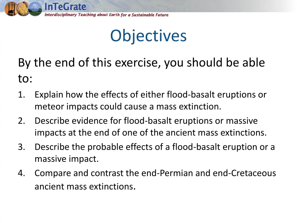 objectives