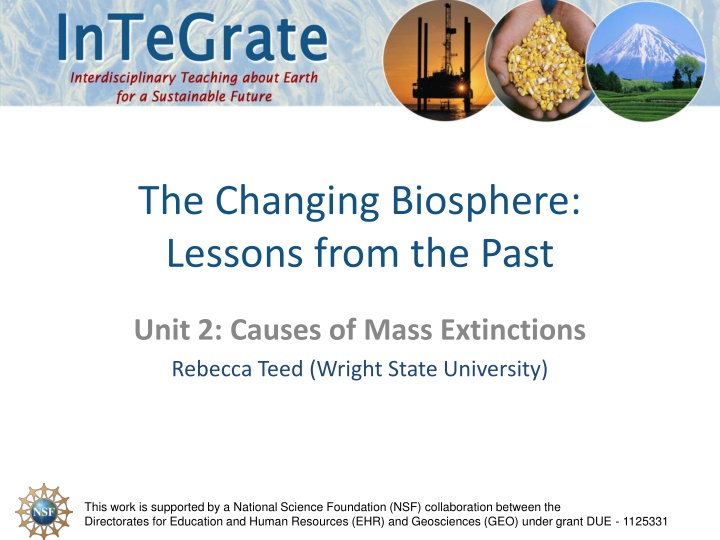 the changing biosphere lessons from the past