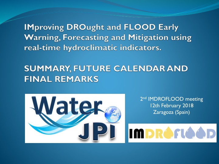 2 nd imdroflood meeting 12th february 2018