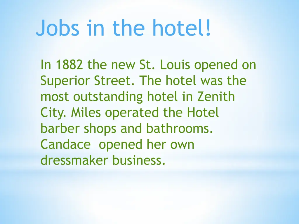 jobs in the hotel