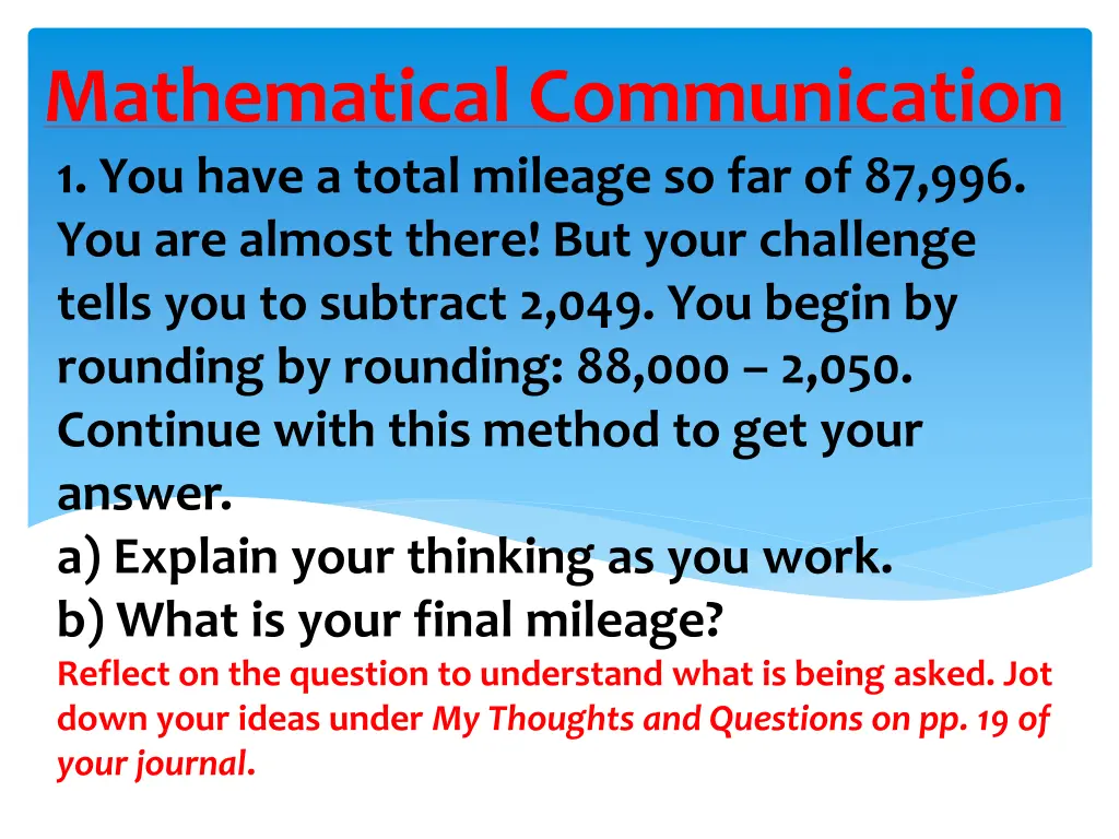 mathematical communication 1