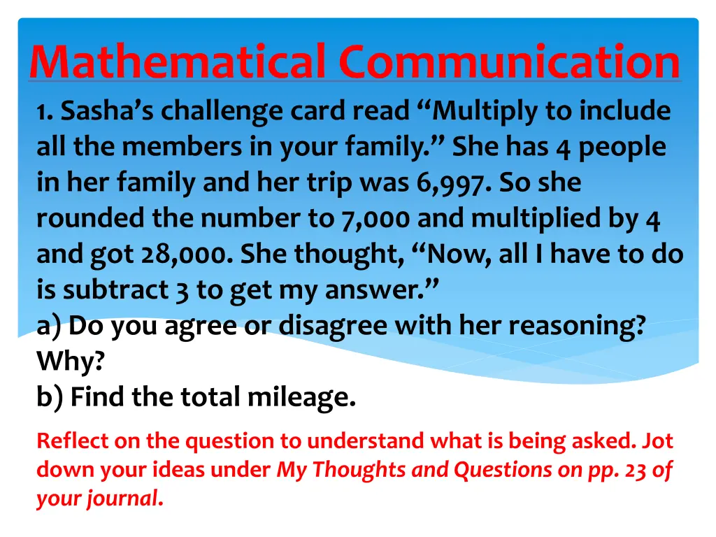 mathematical communication