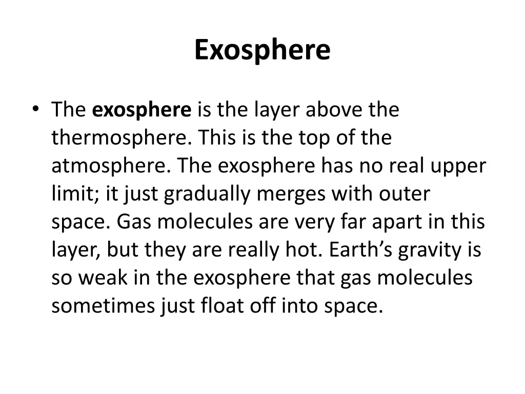 exosphere