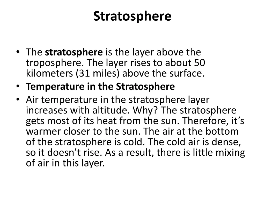 stratosphere