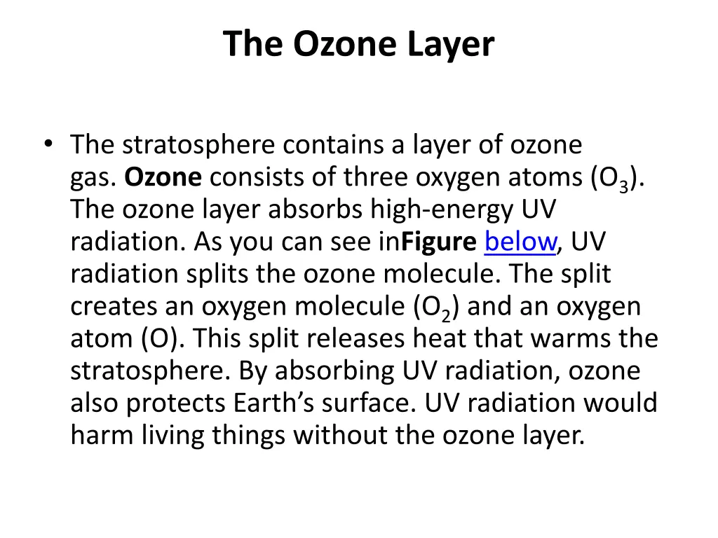 the ozone layer