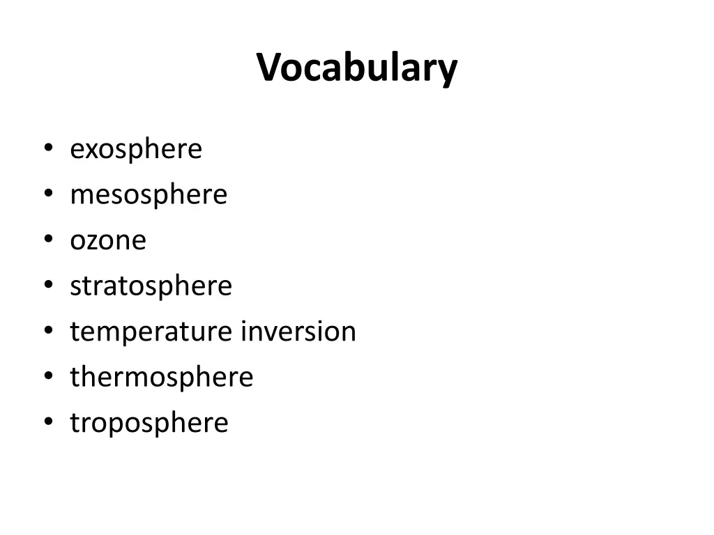 vocabulary