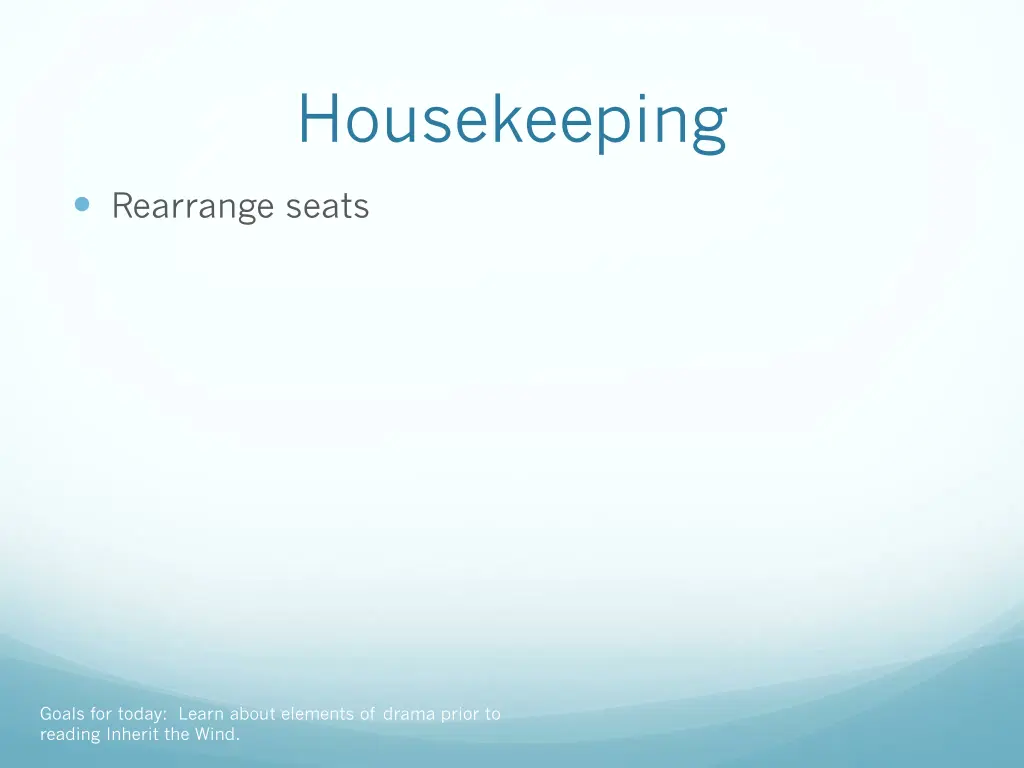 housekeeping