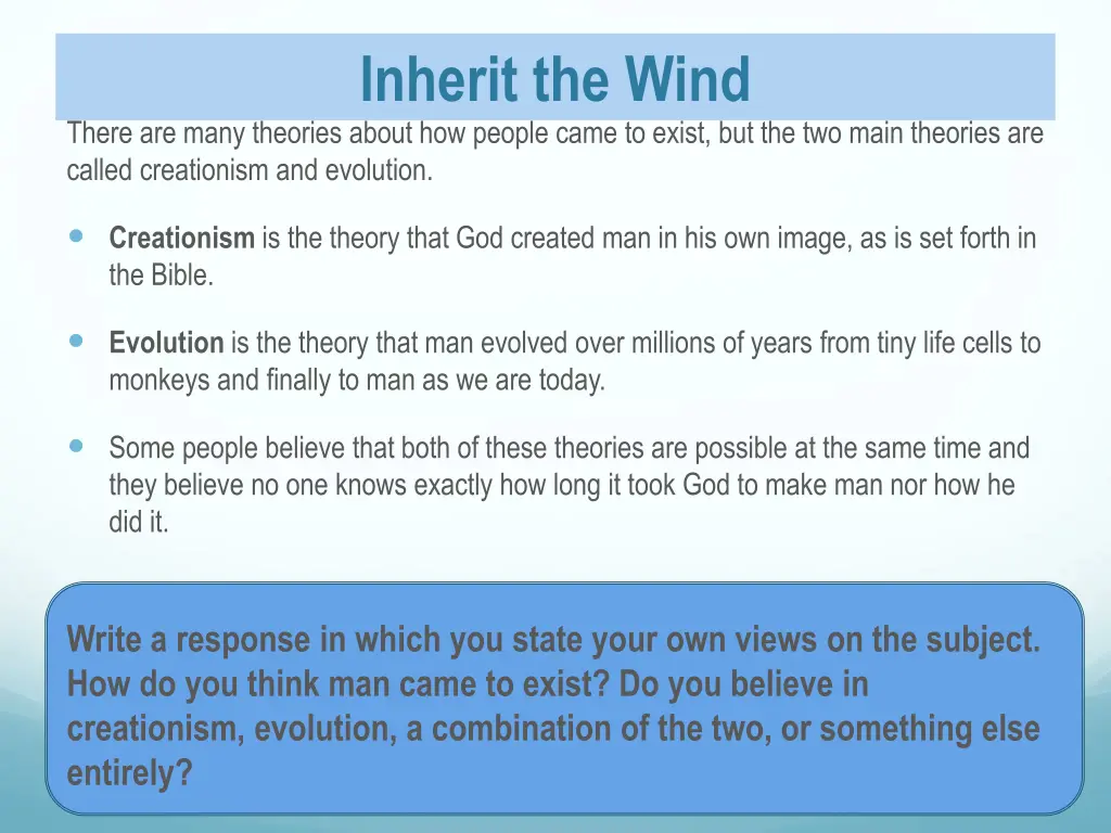 inherit the wind