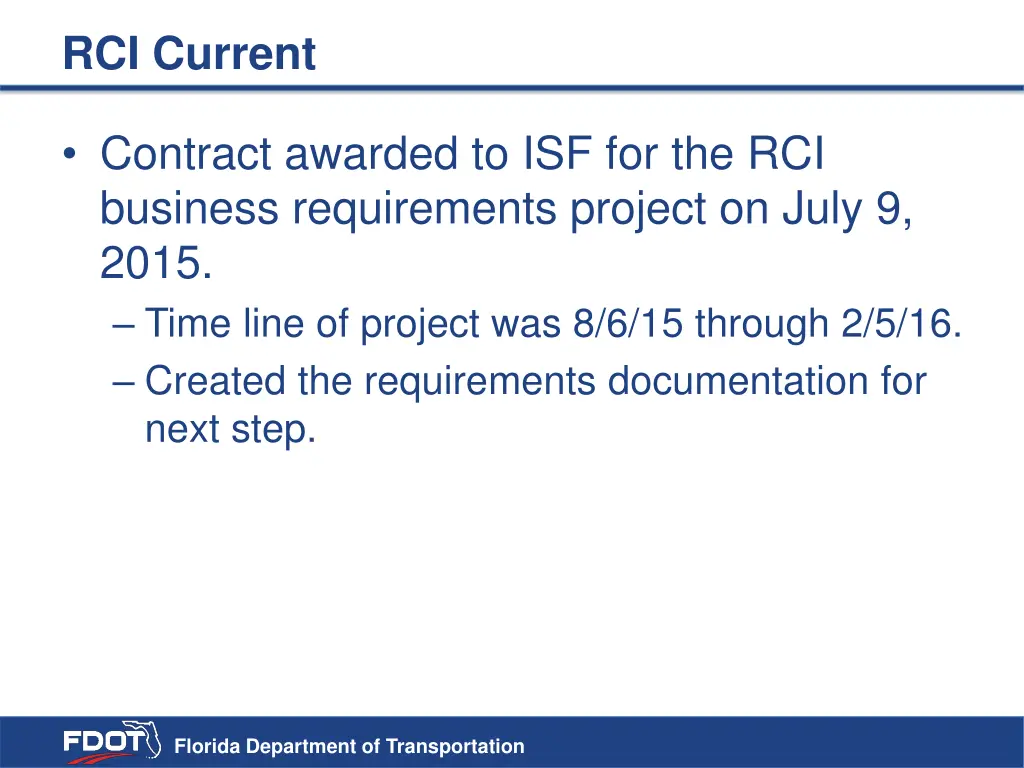 rci current 1