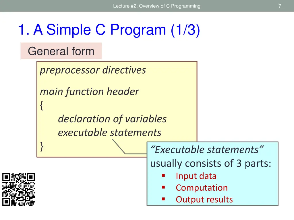 lecture 2 overview of c programming 5