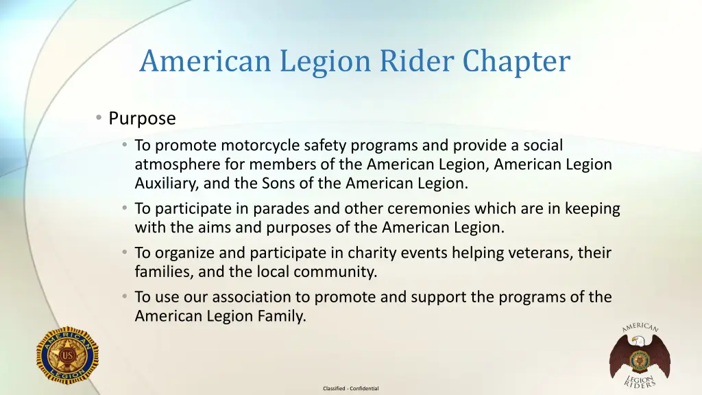 american legion rider chapter