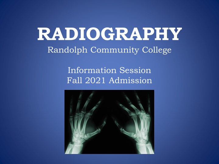 radiography randolph community college