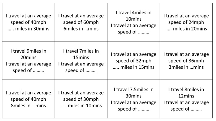 i travel 4miles in 10mins i travel at an average