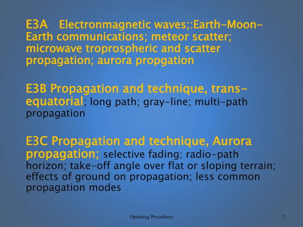 e3a earth communications meteor scatter microwave