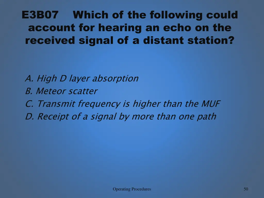 e3b07 which of the following could account