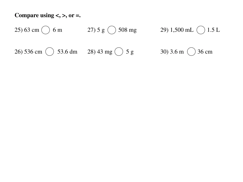 compare using or