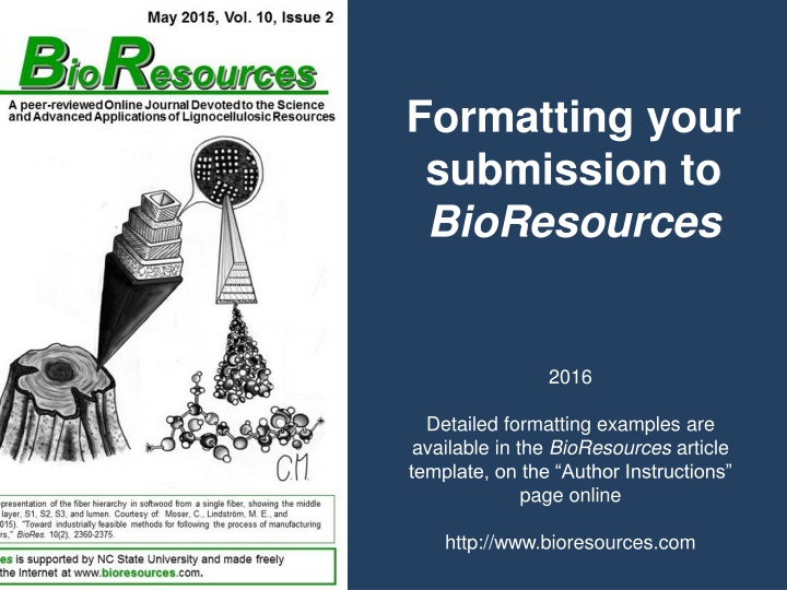 formatting your submission to bioresources