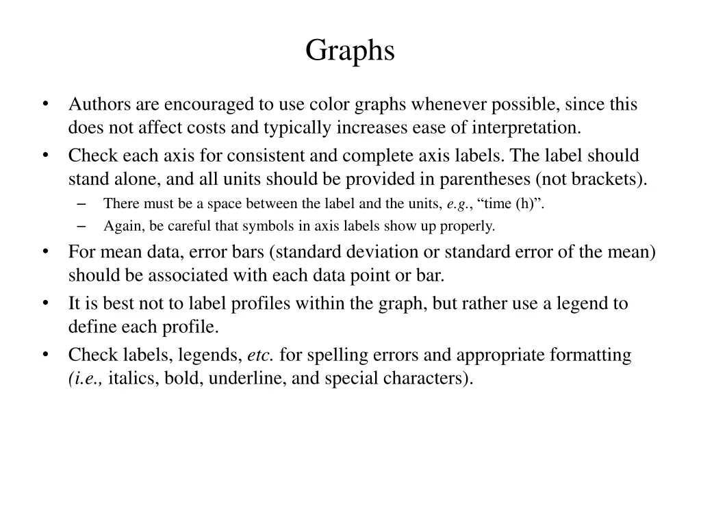 graphs