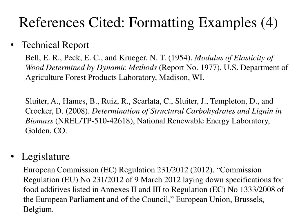 references cited formatting examples 4