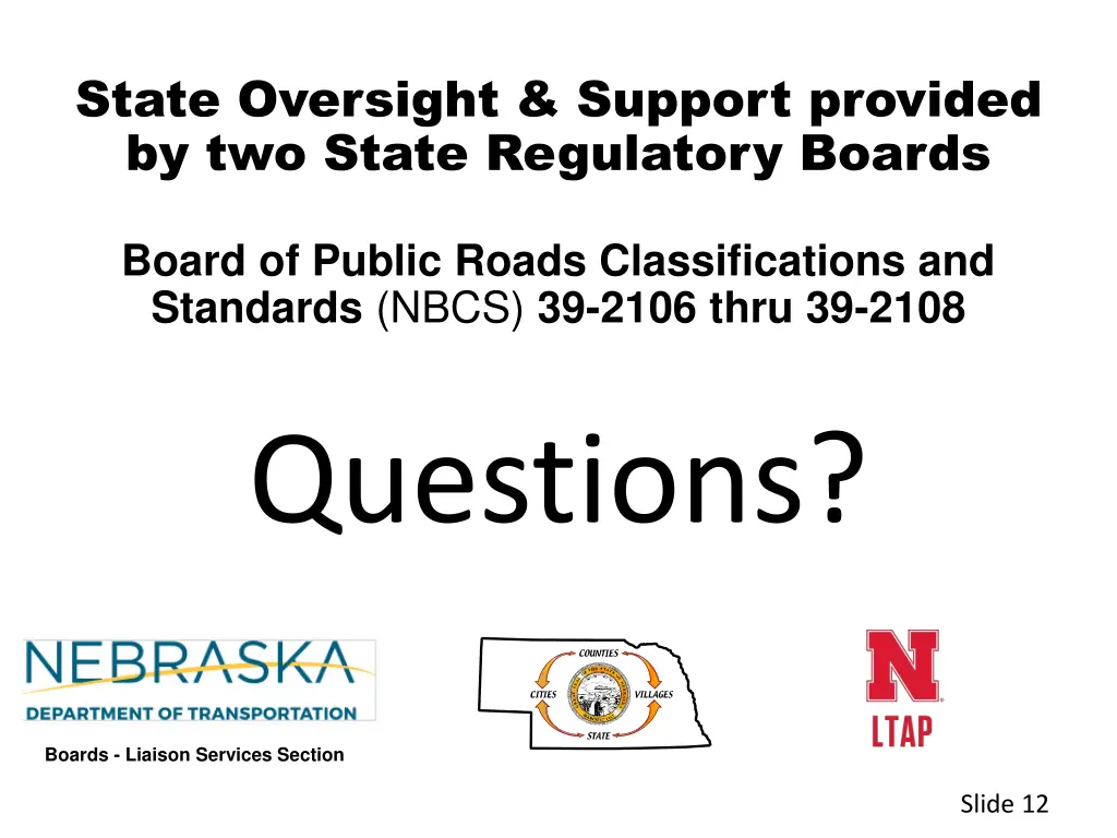 state oversight support provided by two state 1