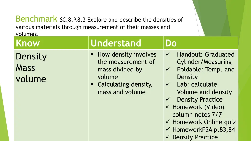 benchmark sc 8 p 8 3 explore and describe