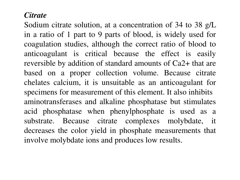 citrate sodium citrate solution