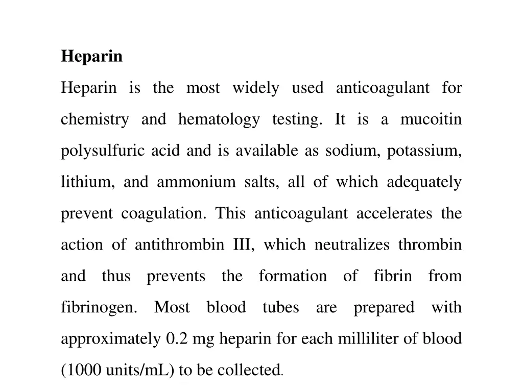 heparin