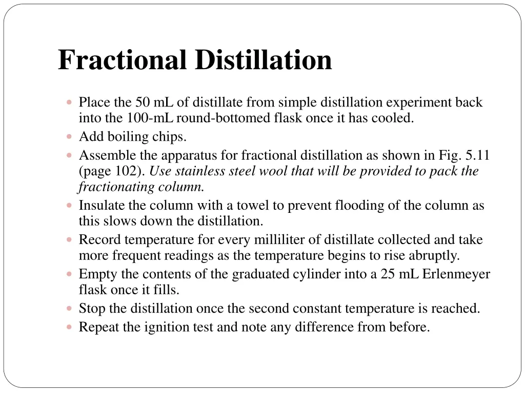 fractional distillation