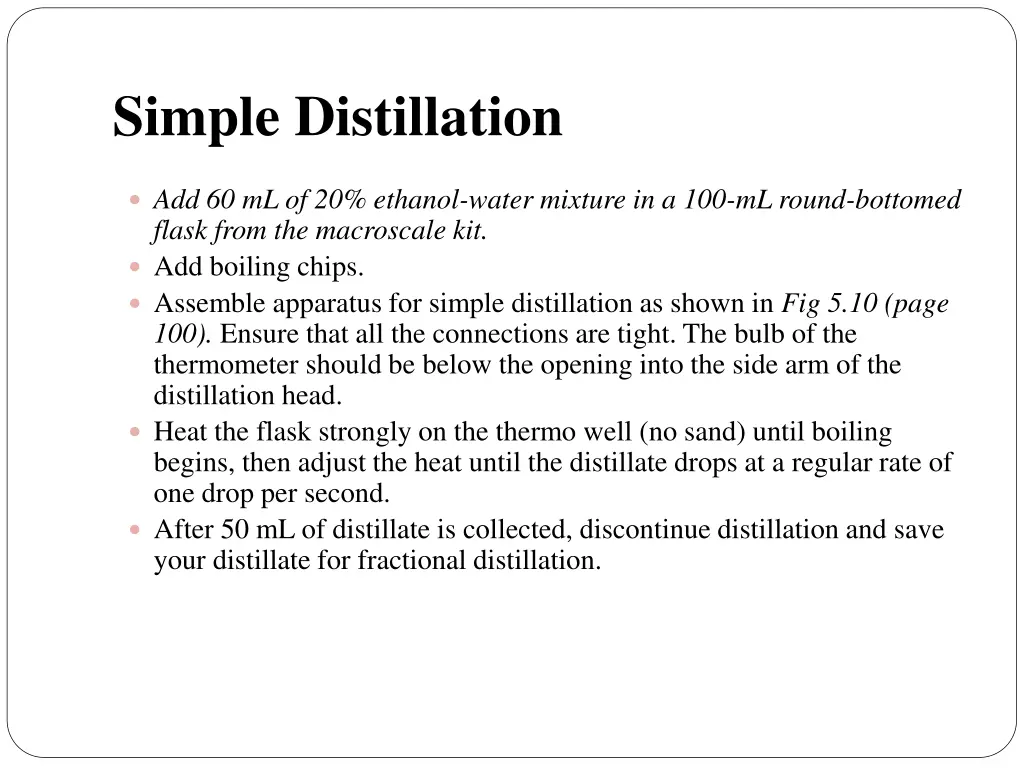 simple distillation