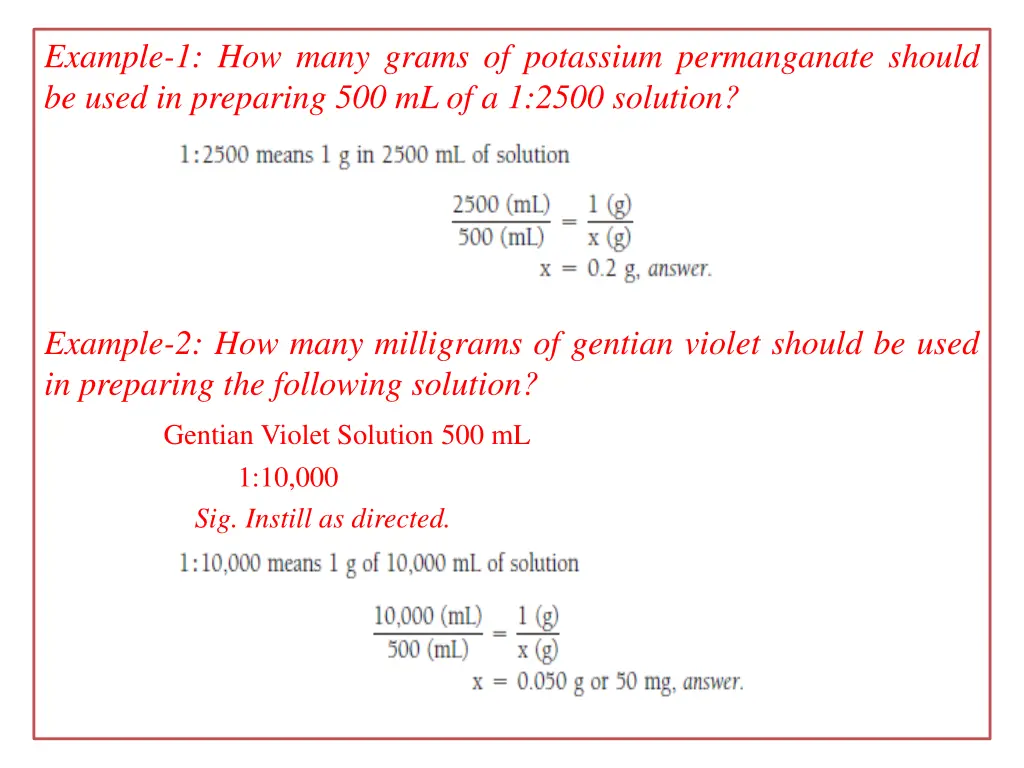 example 1 how many grams of potassium