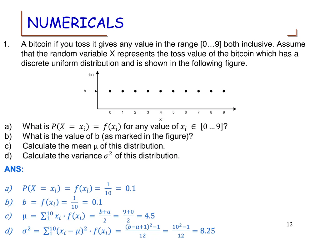 numericals