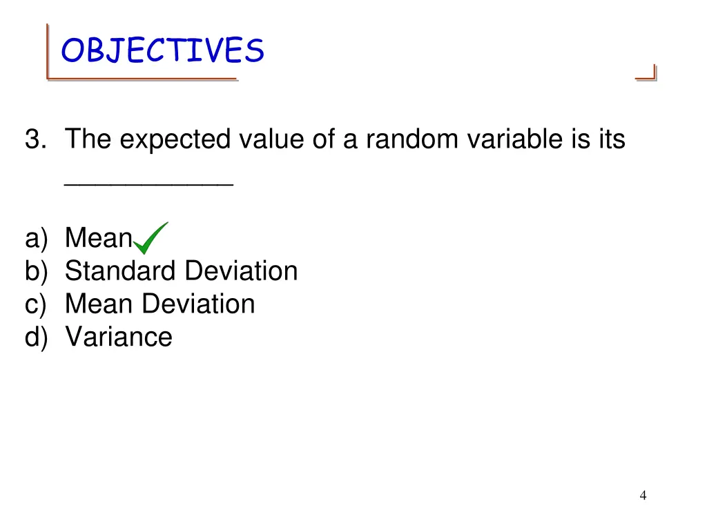 objectives 2