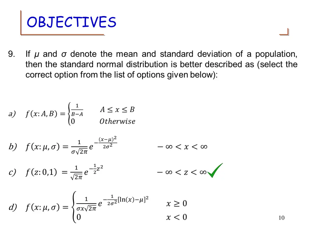 objectives 8