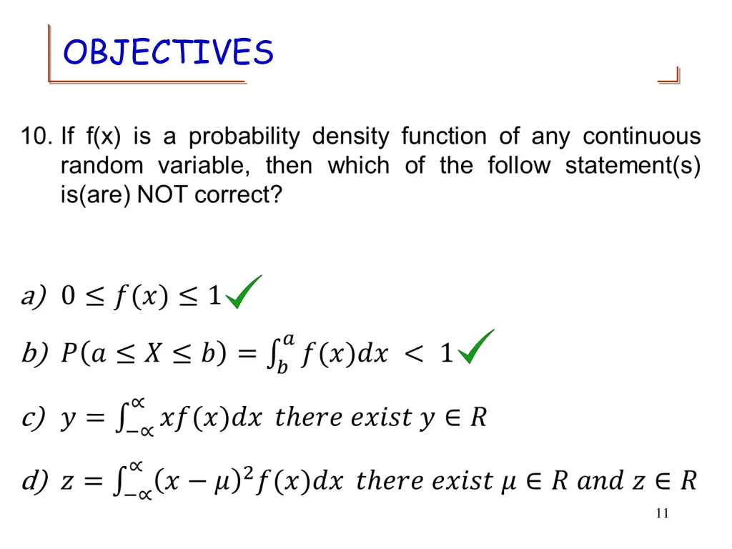 objectives 9