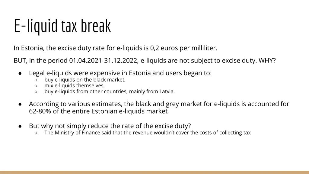 e liquid tax break