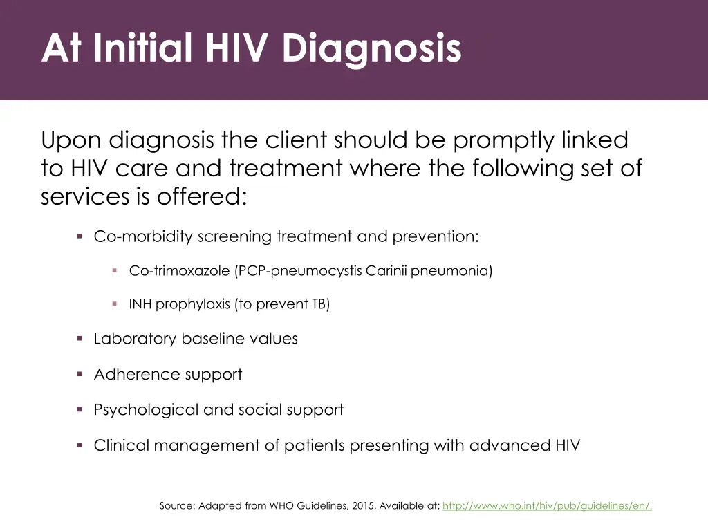 at initial hiv diagnosis 2