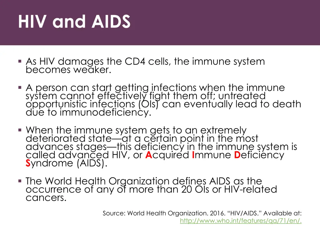 hiv and aids