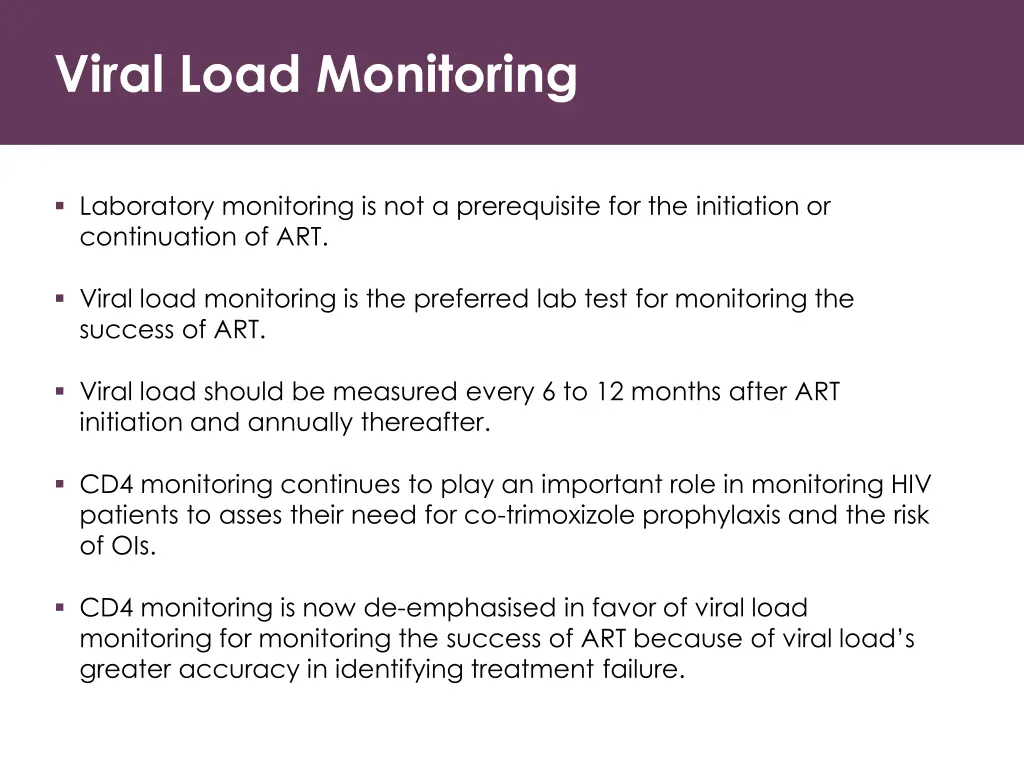 viral load monitoring