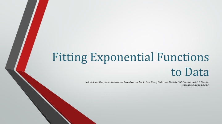 fitting exponential functions