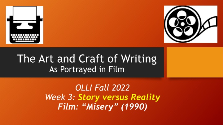 the art and craft of writing as portrayed in film