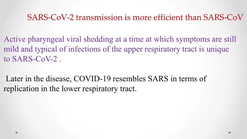 sars cov 2 transmission is more efficient than