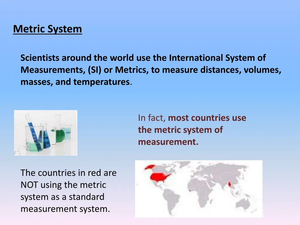 metric system