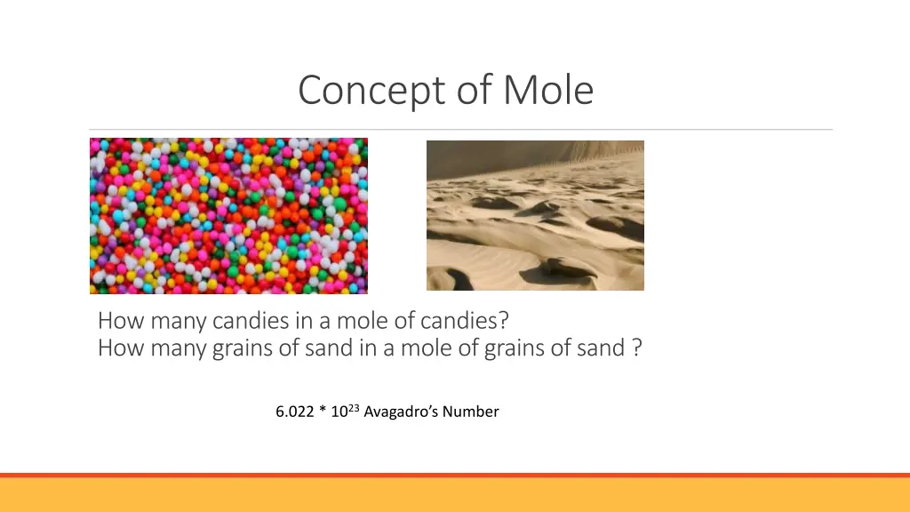 concept of mole